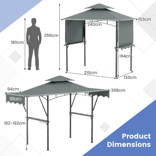 Bbq gazebo with - 2, side