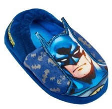BOYS BATMAN SALINGER ALINE OFFICIAL CHARACTER SLIP ON SLIPPERS SIZE  8- 2 Junior