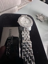 Vitange Ingersoll Ladies Watch Large Sterling Silver Antique Diamond Inscription