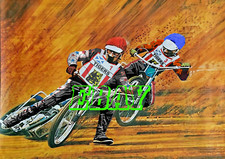 Lawson & McKinna Glasgow Speedway Retro Look A4 Poster Print