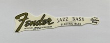 1960’s Fender Jazz Bass Headstock Waterside  Decal