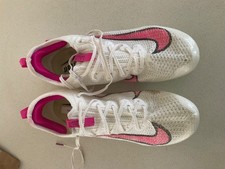 Nike Superfly Elite 2 Running Spikes UK 8  - Sail/Fierce Pink/Lemon Twist