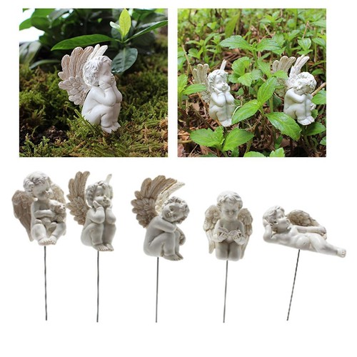 Statue garden miniature angel - statue,