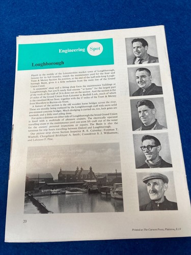 Canal waterway interest 1960s - waterway,