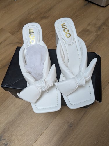 Bnib size white ego heeled - white,