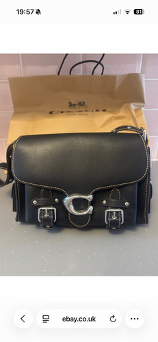 Coach western tabby black - coach,