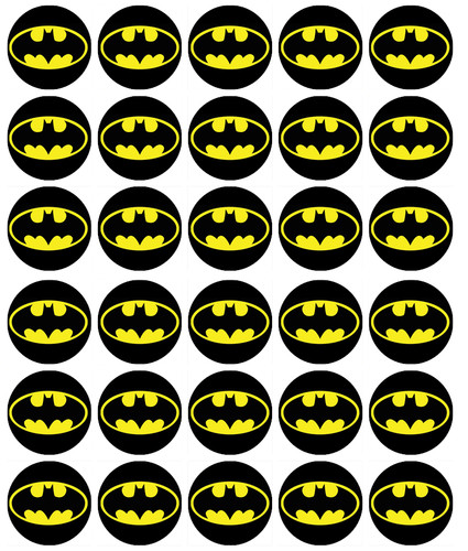 Batman logo cupcake - batman,