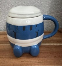 Mr. Bump Mr. Men By Magenta Coffee Mug with Topper NEW RARE Cute Adorable Blue