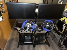Arcade Racing 2 Player Setup 2 X Steering Wheels and Monitors