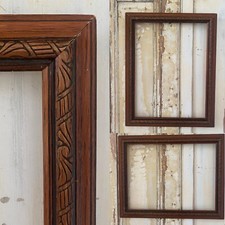 Ornate Moulded Carved Wood Picture Frame Wooden  Finish 17.5" x 21.5"