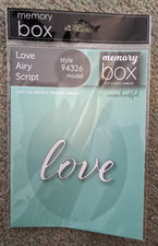 MEMORY BOX LOVE  Airy Script