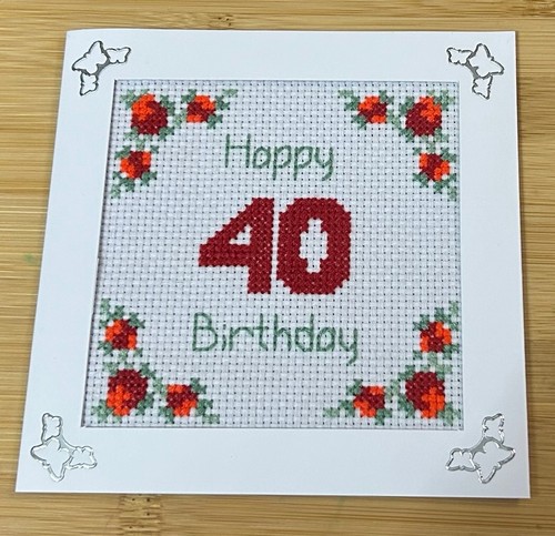 Handmade cross stitch - cross,