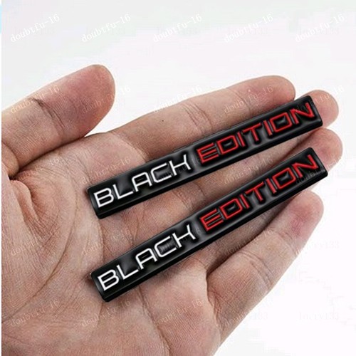 2pcs black edition - edition, emblem