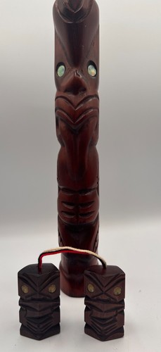 Vintage maori tiki - vintage, wood