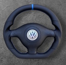 VW GOLF MK4 R32 BORA PASSAT B5 GTI GTD CUSTOM FLAT BOTTOM STEERING WHEEL