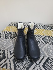 New Womens Black Reiker Ruche