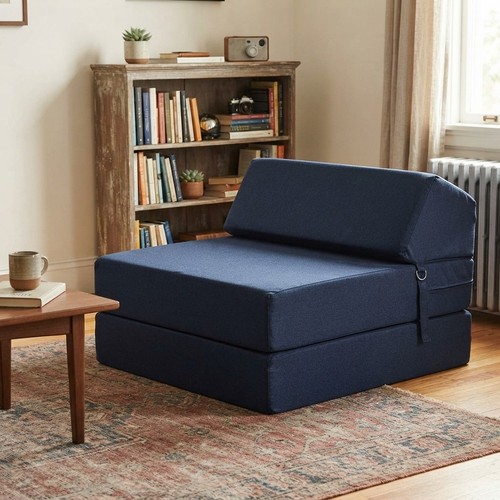 Navy foldable bed - z,