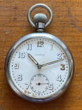 Antique Damas Military Gents GS/TP P33938 GSTP Hand Wind Pocket Watch 