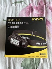 NITECORE HC65 UHE USB Charge 2000 Lumens LED Headlight Headlamp White Light+Red
