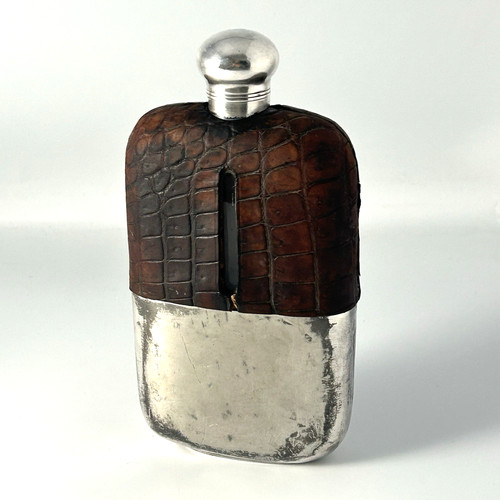 Antique hip flask barrett - hip,