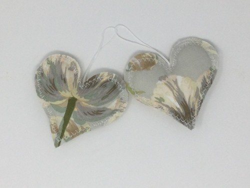 Pair heart door hangers in - door,