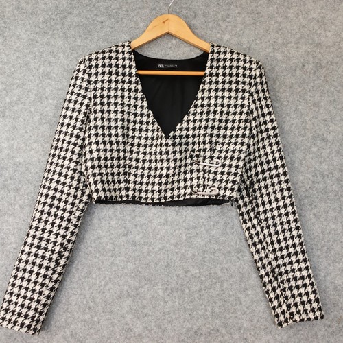 Crop houndstooth tweed - crop,
