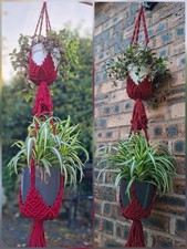 Double Macrame Plant Pot