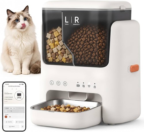 Automatic cat feeder dual - automatic, feeder,