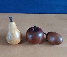 3 Pieces of Wooden Fruit