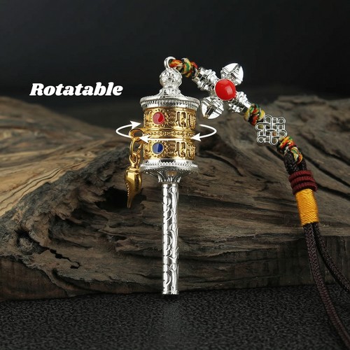 Tibetan buddhist prayer wheel - tibetan,