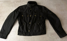 Vintage BELSTAFF GOLD LABEL Mens Black Waxed Jacket SIZE XL (IT52) Made in Italy