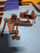 Old Vintage Bench Vices Qty 2 barn find
