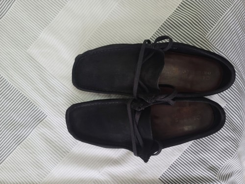 Clarks wallabees uk11 - clarks, black