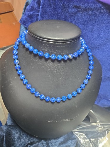 Vintage lapis lazuli - lazuli, round