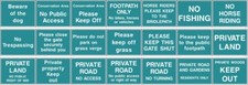 Large Private Property Signs