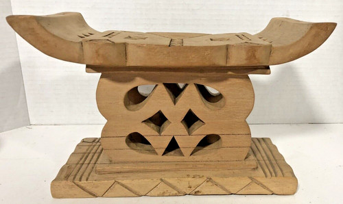 Vintage african ashanti stool - vintage,