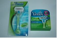 5 Gillette Venus Embrace Razor Blades 4 Refill Cartridges Shaver Handle fit olay