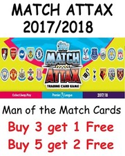 Match Attax 2017/18 Man of the Match Cards MOTM Topps 17/18 2017/2018 2018 2017