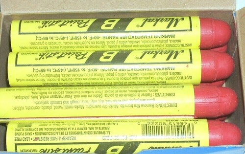 Markal paint stick red - b, long