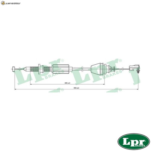 Throttle cable c0147a - throttle,