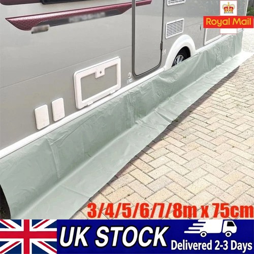 Caravan awning draught - awning, skirt