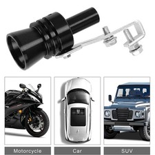 Black Oversized Car Turbo Sound Simulator Whistle Roar Loud Exhaust Pipe Booster