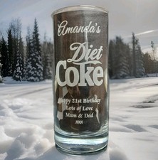 PERSONALISED DIET COKE GLASS