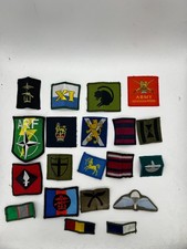 Various Military Cloth Badges / Sew on Patches - job lot 20 - Used (B21)