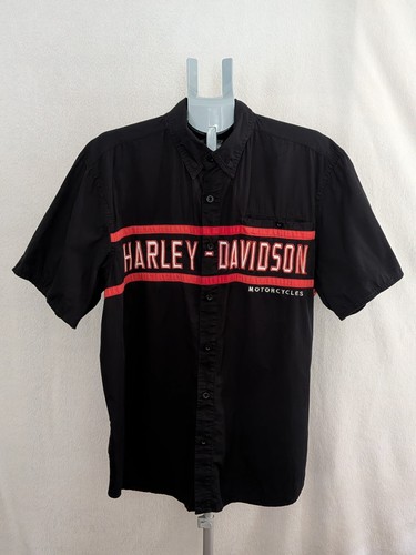 Harley davidson mens button - harley, xl