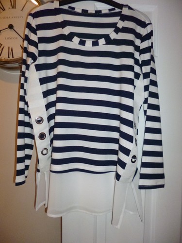Peruzzi blue white - &, stripe
