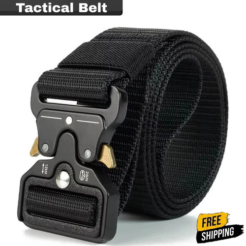 Quick release work belt - release,