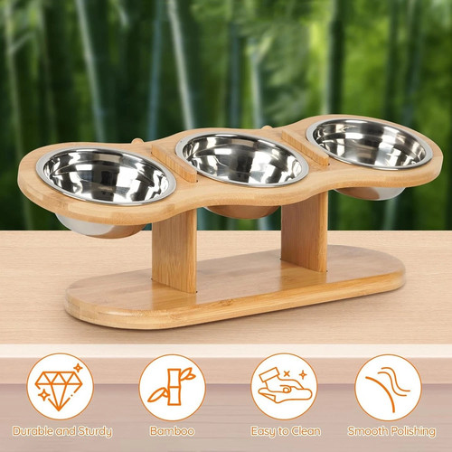 Adjustable double bowl - double, cat