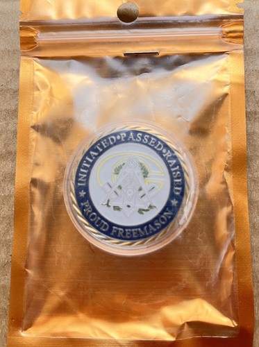 Freemason coin initiated - freemason,