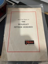 Wolseley 1500 Roadtest frim